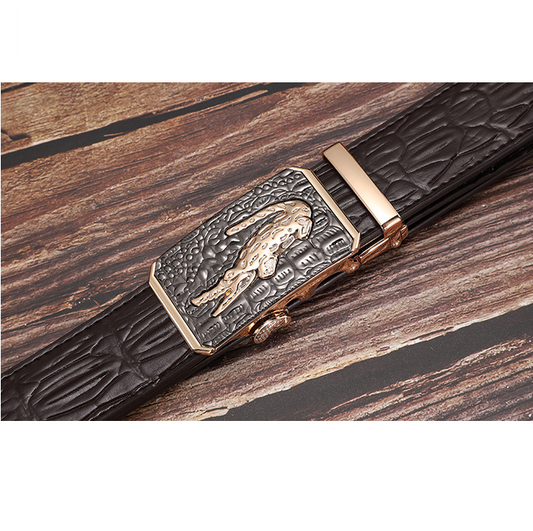 Men's Automatic Crocodile Belt - skyjackerz