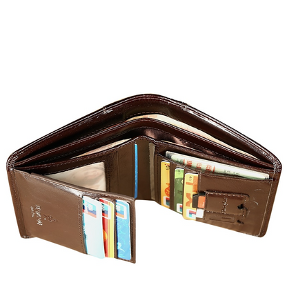 Anti-Scam Leather Wallet For Men - skyjackerz