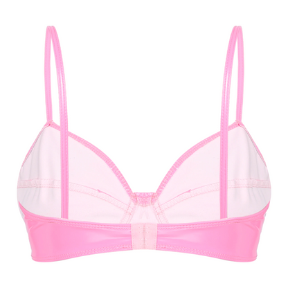 Faux Leather Bra For Women - skyjackerz