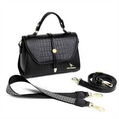Rice Yellow Women's Crocodile Leather Designer Handbag - Leather Purse - skyjackerz