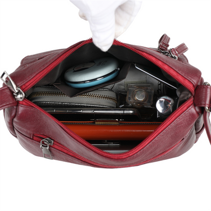 Blue Amy Leather Crossbody Purse for Women - Stylish Handbag - skyjackerz