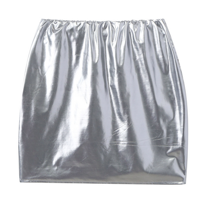 Glossy Latex Miniskirt For Women - skyjackerz