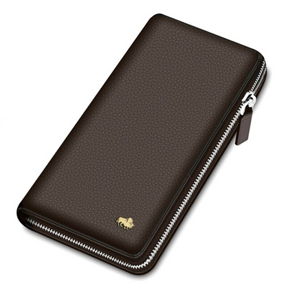Coffee Men's Luxury RFID Blocking Clutch Bag - skyjackerz