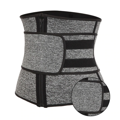 Grey - Zipper- 1 Blet / S Women Neoprene Waist Trainer Belt - skyjackerz