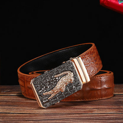 1 / 105 cm Men's Automatic Crocodile Belt - skyjackerz