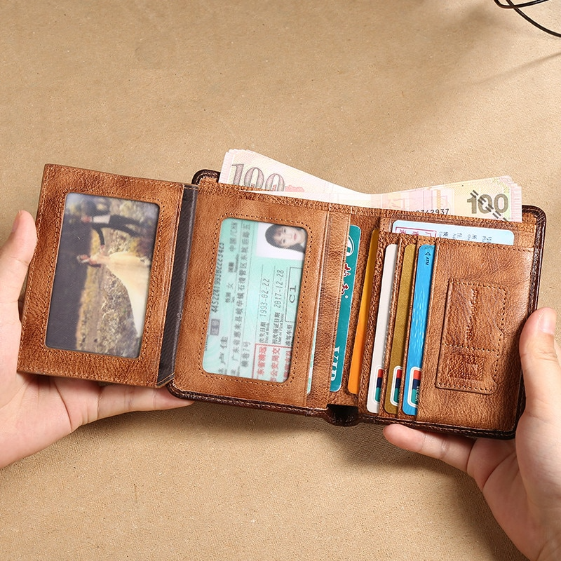 Retro Leather Wallet For Men - skyjackerz