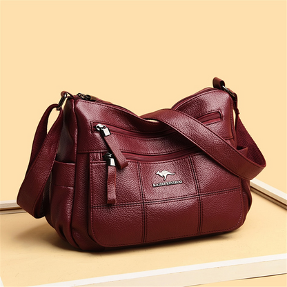 Taro purple Amy Leather Handbag for Women - Practical Leather Purse - skyjackerz