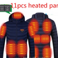 Blue / S Men's Electric Heating Puffer Jacket - skyjackerz