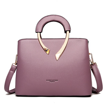 Purple Women's Casual Leather Crossbody Purse - Shoulder Bag - skyjackerz