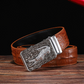 2 / 105 cm Men's Automatic Crocodile Leather Belt - skyjackerz