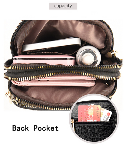 Beige Women's Leather Crossbody Purse - Shell Design Shoulder Bag - skyjackerz