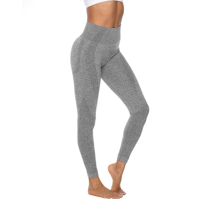 Grey / S High Waist Leggings For Women - skyjackerz