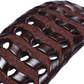 Red-Black / 100 cm Men's Braided Genuine Leather Belt - skyjackerz