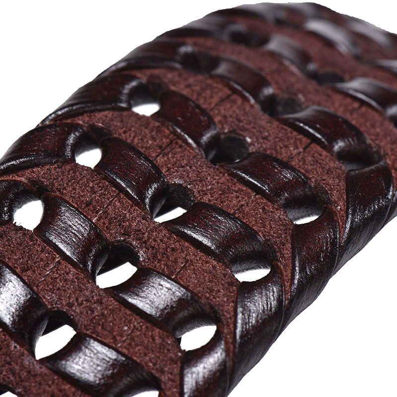 Men's Braided Leather Belt - skyjackerz