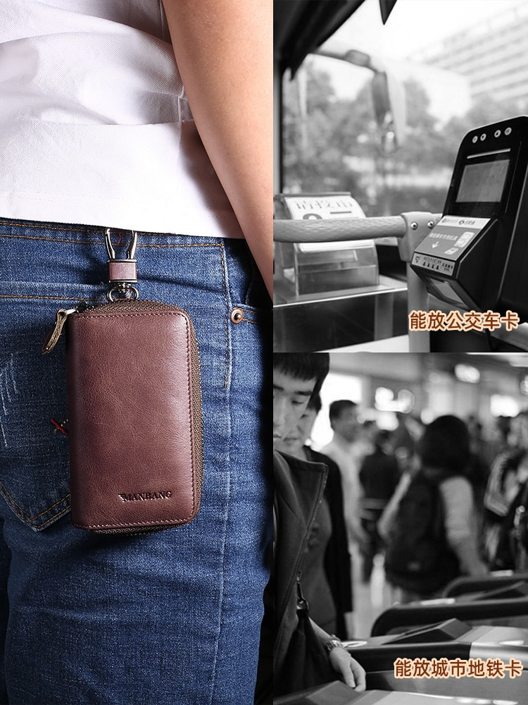 Vintage Leather Key Wallet For Men - skyjackerz