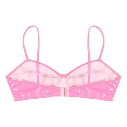 Faux Leather Bra For Women - skyjackerz