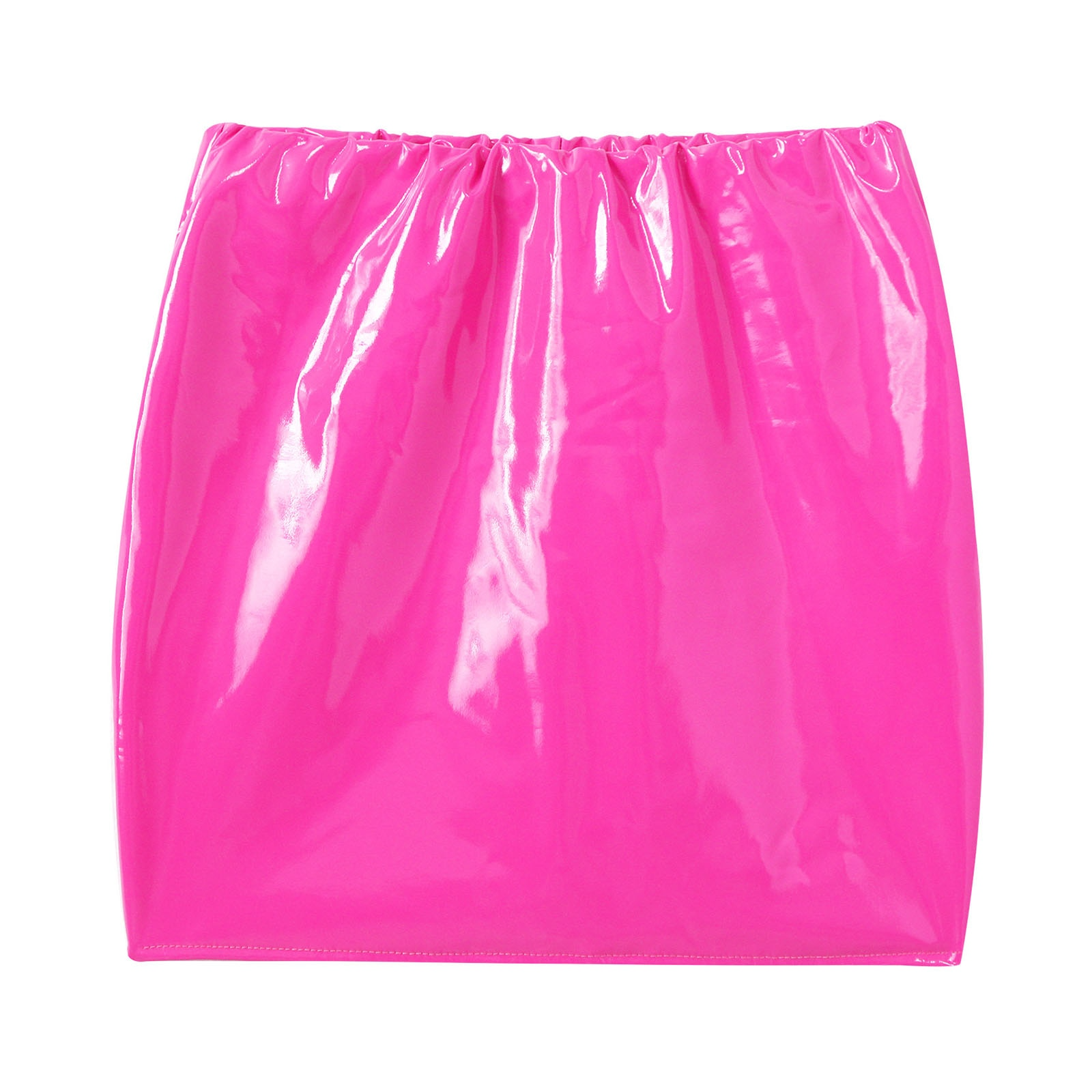 Glossy Latex Miniskirt For Women - skyjackerz