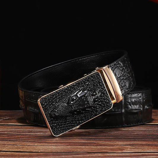 1 / 105 cm Men's Crocodile Head Belt - skyjackerz