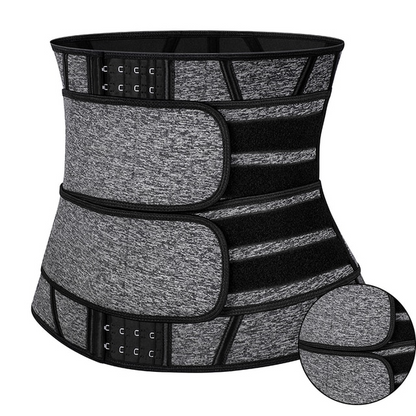 Grey - Hook- 2 Blet / S Women Neoprene Waist Trainer Belt - skyjackerz