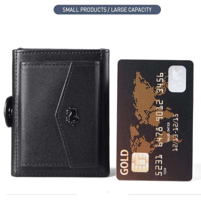 Men's Trifold RFID Blocking Leather Wallet - skyjackerz