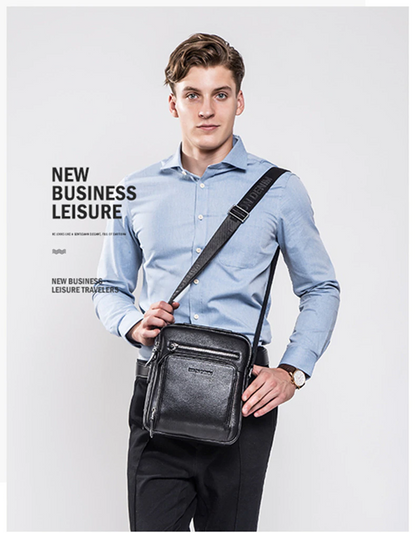 Men's Leather Crossbody Shoulder Bag - skyjackerz