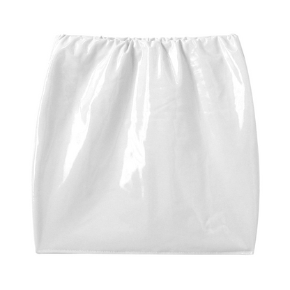 Glossy Latex Miniskirt For Women - skyjackerz