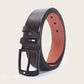 Coffee-V2 / 125 cm Men's Alloy Square Buckle Belt - skyjackerz