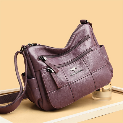 Taro purple Amy Leather Handbag for Women - Practical Leather Purse - skyjackerz