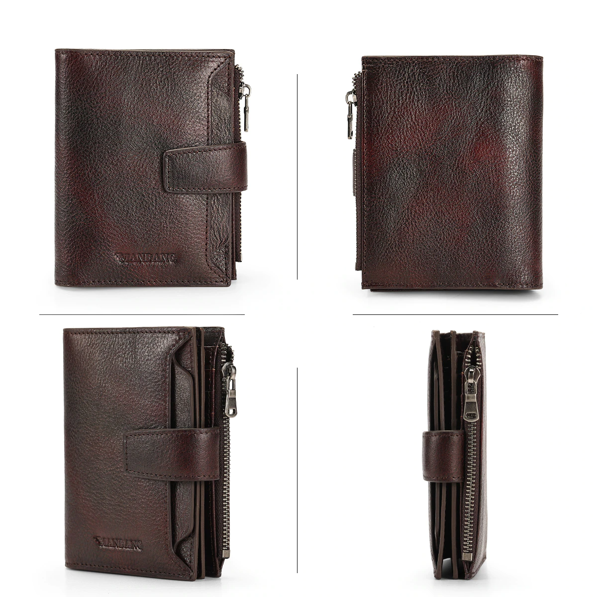 Trifold Leather Wallet For Men - skyjackerz