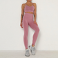 Dark-Pink / S Workout Yoga Outfit For Women - skyjackerz