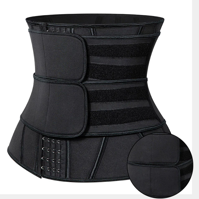 Black - Hook- 2 Blet / S Women Neoprene Waist Trainer Belt - skyjackerz