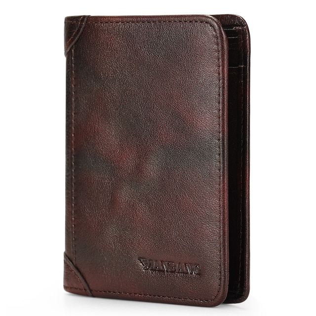 V7 Leather Trifold Wallet For Men - skyjackerz