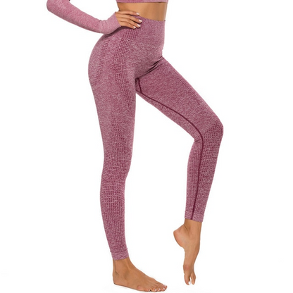 Maroon / S High Waist Leggings For Women - skyjackerz