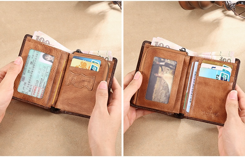 Anti-Scam Zipper Leather Wallet - skyjackerz