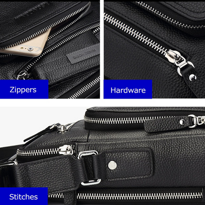 Men's Leather Crossbody Shoulder Bag - skyjackerz