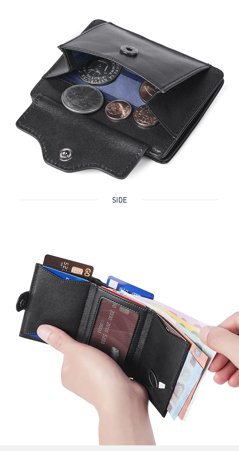 Men's Trifold RFID Blocking Leather Wallet - skyjackerz