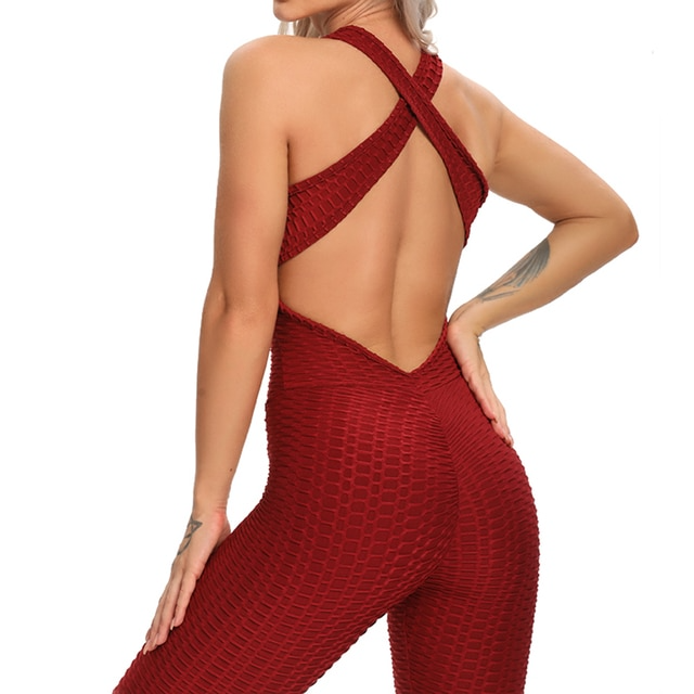 Red / S Exotic Yoga Tracksuit For Women - skyjackerz