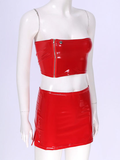 Women's Clubwear Tube Top & Mini Skirt - skyjackerz