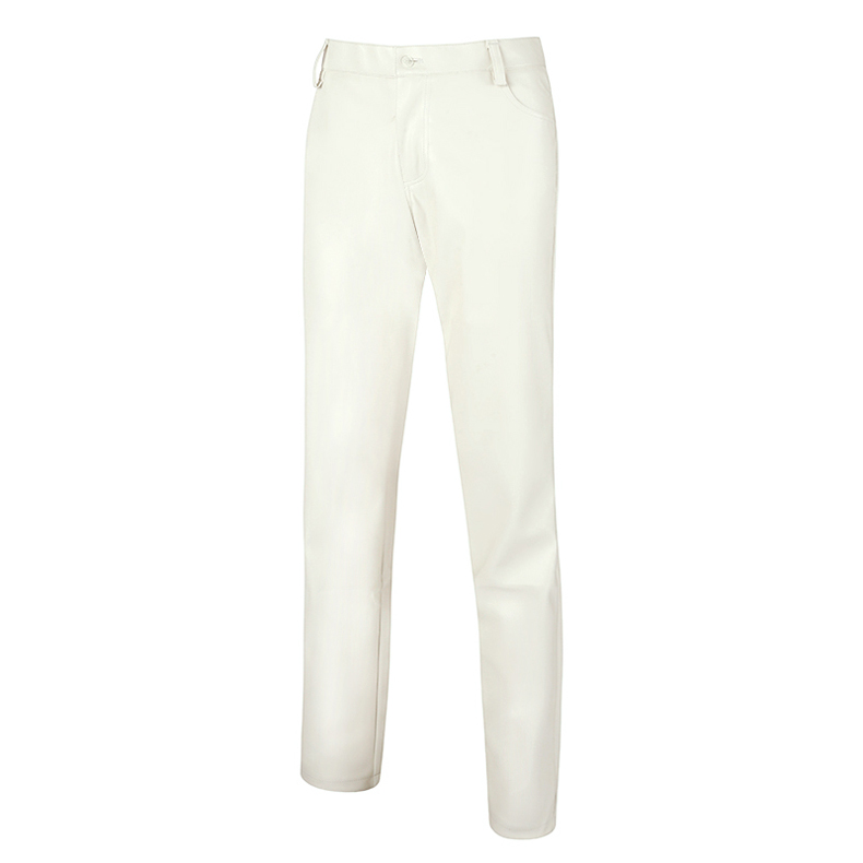 White / 28 Men's Fit Elastic Leather Pants - skyjackerz