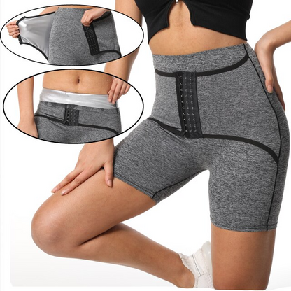 Grey-S-V1 / S Women's Hot Sauna Sweatpants - skyjackerz