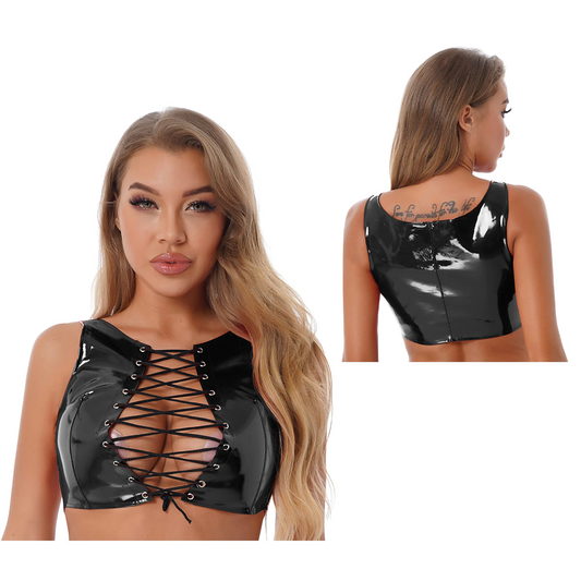 Lace-up Tank Top For Women - skyjackerz