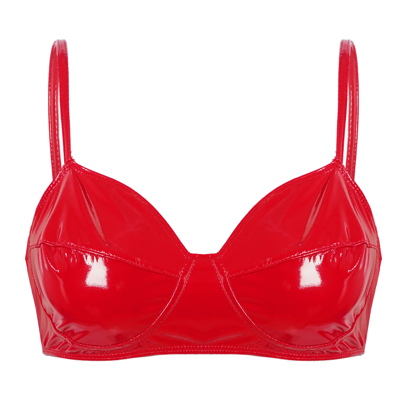 Faux Leather Bra For Women - skyjackerz