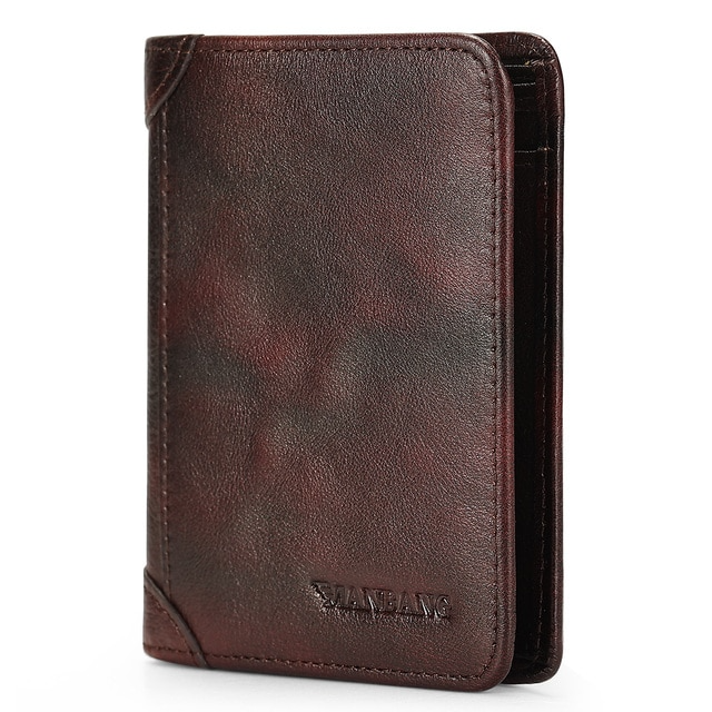 Seal-Brown Retro Leather Wallet For Men - skyjackerz