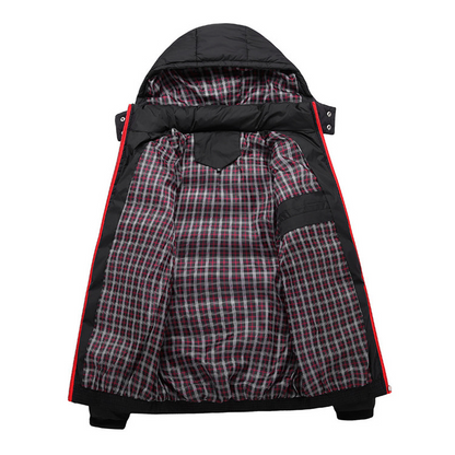 Men's Hooded Puffer Jacket - skyjackerz