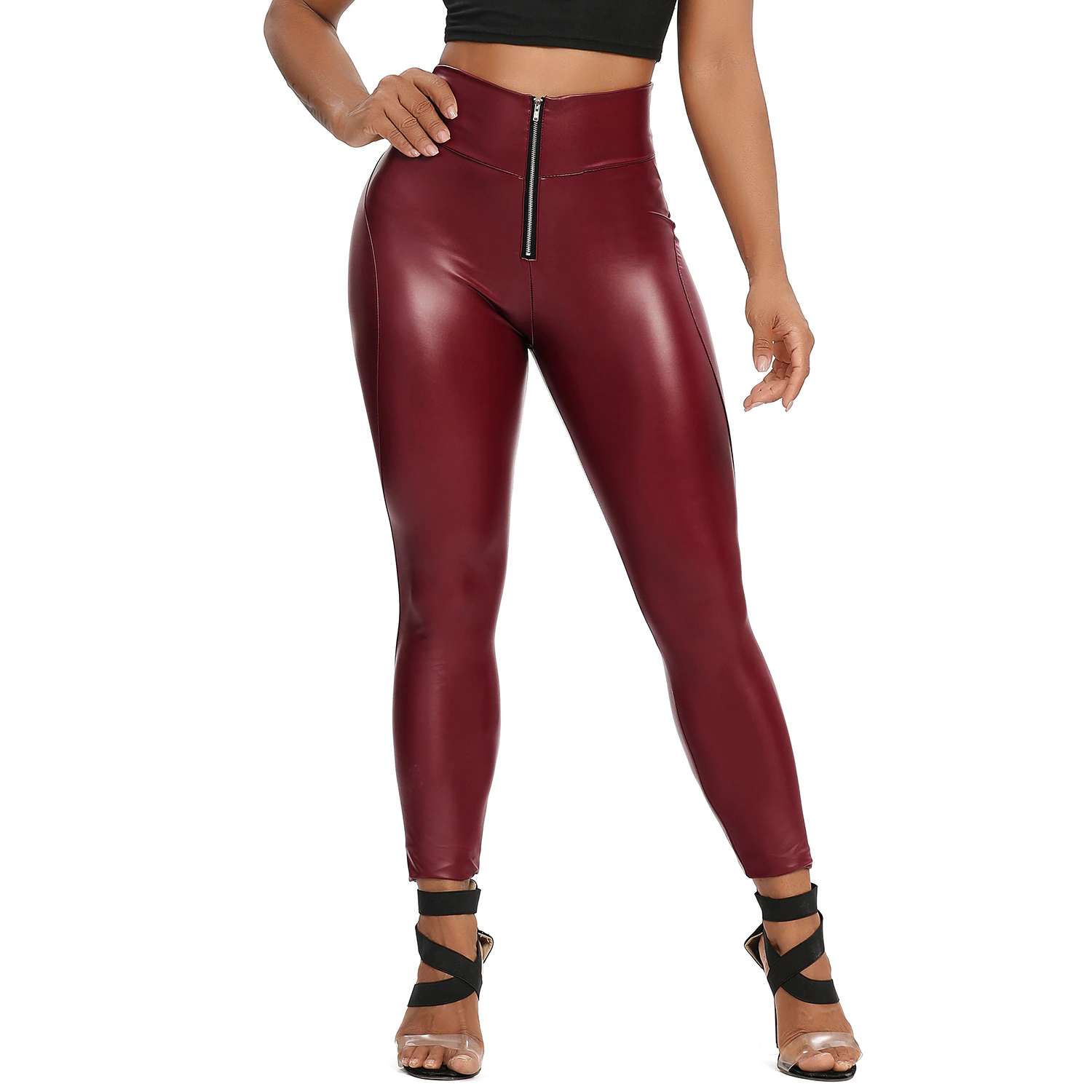 Leather Yoga Pants For Women - skyjackerz