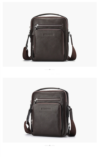 Men's Leather Crossbody Shoulder Bag - skyjackerz