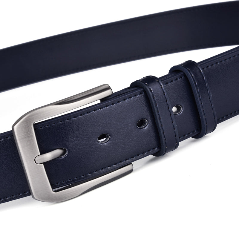 Men's Classic Stitched Leather Belt - skyjackerz