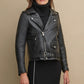Biker Black Leather Jacket For Women - skyjackerz