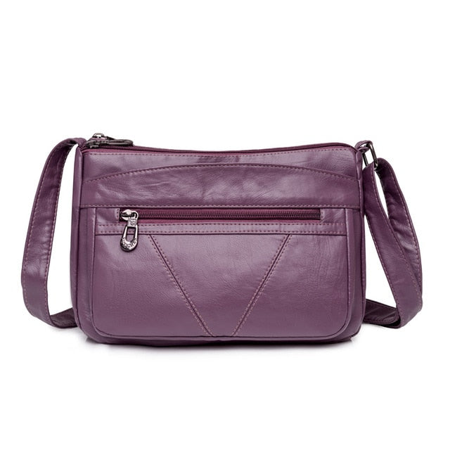 Taro purple-09 Isabella Leather Shoulder Bags For Women - skyjackerz
