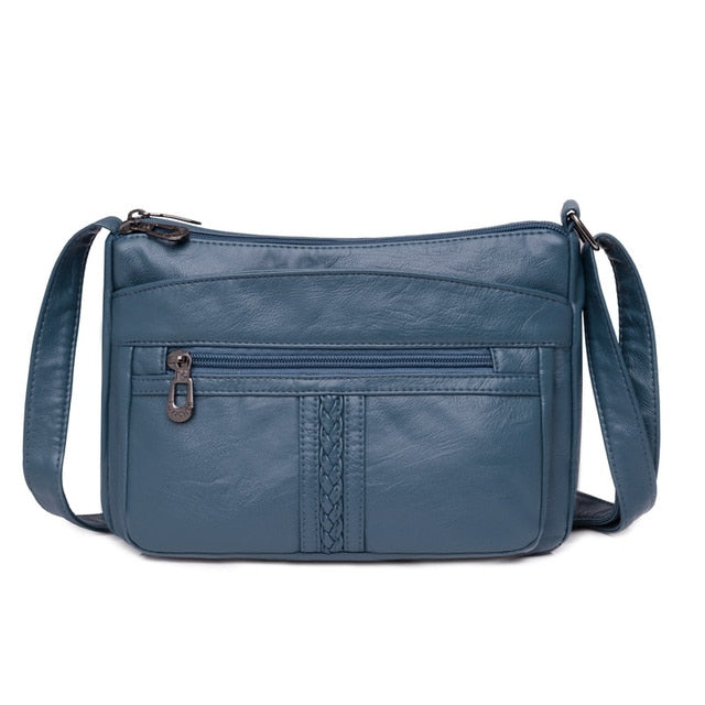 Lake blue-08 Isabella Leather Shoulder Bags For Women - skyjackerz